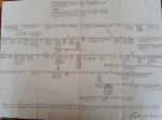 Zawartość – Content: Genealogia rodu von Kottwitz w Broniszowie od Fabiana do 1700 r., manuskrypt na papierze, wym. 65 x 4 cm; Własność intelektualna – Intellectual Property: b.d.; Prawa majątkowe: A. Michoński; Dookreślenie – Istantiation: Ręcznie sporządzona genealogia rodzinna podpisana przez członka rodziny. Czas powstania ok. 1700 r.