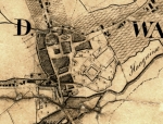 Zawartość – Content: Otyń – zespół urbanistyczny i założenie zamkowe, mapa Wielkiej Własności Ziemskiej w Otyniu (fragment), 1850/1851; Własność intelektualna – Intellectual Property: Gurlt, Müller, Rieger, Jüttner;  Prawa majątkowe: Archiwum Państwowe w Zielonej Górze; Dookreślenie – Instantiation: zespół: Wielka Własność Ziemska w Otyniu, sygn. 1723.