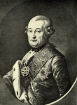 Zawartość – Content: Piotr Biron (1724–1800), książę kurlandzki, książę żagański, właściciel wielkiej własności ziemskiej w Otyniu, portret z kon. lat 80. XVIII w., artysta nieznany, fot. ok. 1941 r.; Własność intelektualna – Intellectual Property: J. Krause, Sagan;  Prawa majątkowe: Katarzyna Adamek-Pujszo; Dookreślenie – Instantiation: C. Brühl, Die Sagan: Das Leben der Herzogin Wilhelmine von Sagan Prinzessin von Kurland, Berlin 1941, il. po s. 32. 