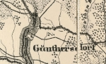 Zawartość – Content: Zatonie – zespół dworski, mapa topograficzna Zielonej Góry (fragment), 1823; Własność intelektualna – Intellectual Property: Königlich-Preussische Landesaufnahme;  Prawa majątkowe: David Rumsey; Dookreślenie – Instantiation: DRMC's image no: 5820346, materiał udostępniony do użytku niekomercyjnego w ramach projektu MAPSTER. 