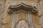 Brzezinka, pałac, detal narożnego kominka pomieszczenia po zachodniej stronie sali myśliwskiej. Fot. Kamilla Ernandes