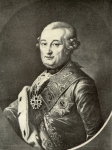 Zawartość – Content: Piotr Biron (1724-1800), książę kurlandzki, książę żagański, portret z kon. lat 80. XVIII w., artysta nieznany (do 1945 r. w pałacu w Żaganiu). Fotografia, ok. 1941 r.;  Własność intelektualna – Intelectual Property: J. Krause, Sagan;  Prawa majątkowe: Katarzyna Adamek-Pujszo;  Dookreślenie – Instantiation: reprodukcja z: C. Brühl, Die Sagan. Das Leben der Herzogin Wilhelmine von Sagan Prinzessin von Kurland, Berlin 1941, po s. 32. 