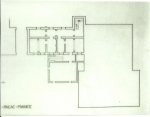 Zawartość – Content: Rzut piwnic pałacu, plan 1988 r.;Własność Intelektualna – Intellectual Property: Róża Kąsinowska;Prawa majątkowe: Lubuski Wojewódzki Konserwator Zabytków;Dookreślenie-Istantiation: Materiał załączony do: R. Kąsinowska, Pałac Myśliwski, Zielona Góra 1988, maszynopis, s. 1.