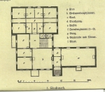 Zawartość – Content: Rzut piętra pałacu Radziwiłłów, 1882 r.;Własność Intelektualna – Intellectual Property: Mistrz budowlany F. Jaekel, Neusalz;Prawa majątkowe: Tadeusz Huńczak;Dookreślenie-Istantiation: Rysunek zamieszczony w czasopiśmie mistrzów budowlanych pt. „Baugewerks-Zeitung. Organ des Verbandes Deutscher Baugewerksmeister”.