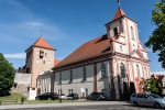 Sulechów, dawny kościół zamkowy, 1765-1782, obecnie sala widowiskowa Sulechowskiego Domu Kultury, widok od zach.